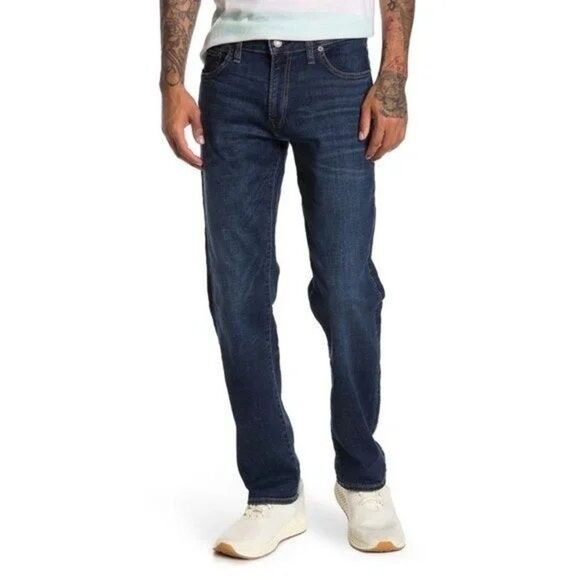 Lucky Brand 221 Straight Leg Jeans Dark Wash W 34" x L 32" - Picture 1 of 8